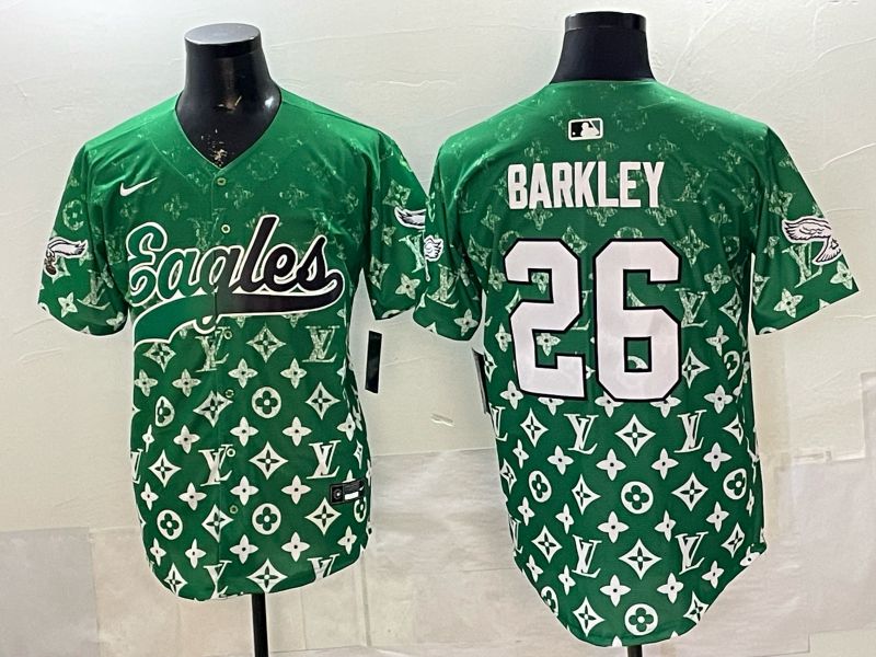 Men 2026 Philadelphia Eagles #26 Barkley Green Nike Limited NFL Jersey style 0001->philadelphia eagles->NFL Jersey